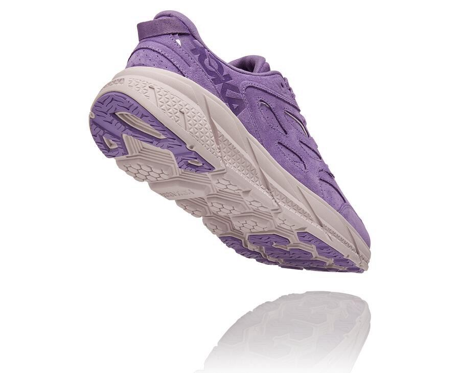 Hoka One One Loopschoenen Dames - Clifton L Suede - Paars - TW1938475